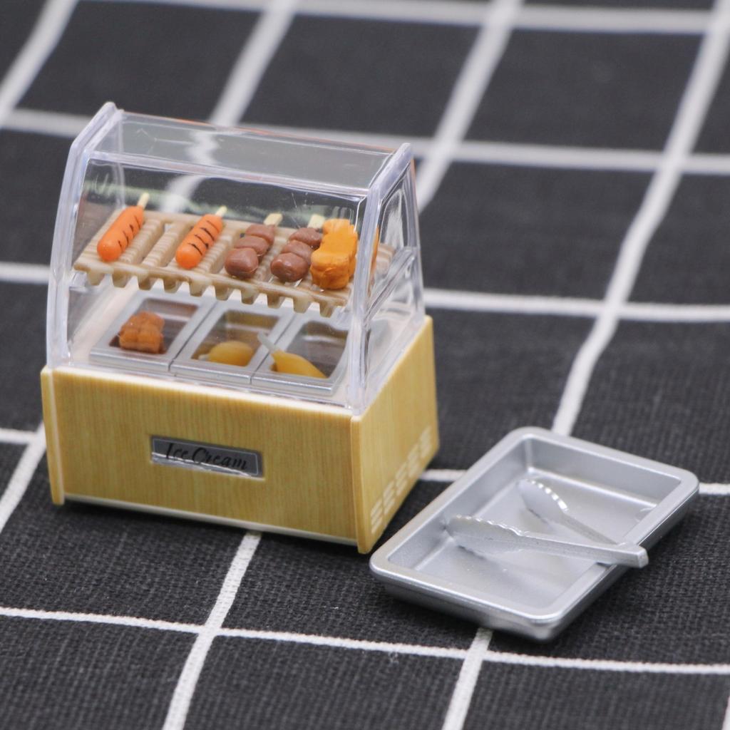 1Pc Mini Oden Cake Cabinet Scale Model Dollhouse Mini Display Cabinet Simulation Models Diy Home Decor 1Pc Mini Oden Cake Cabin