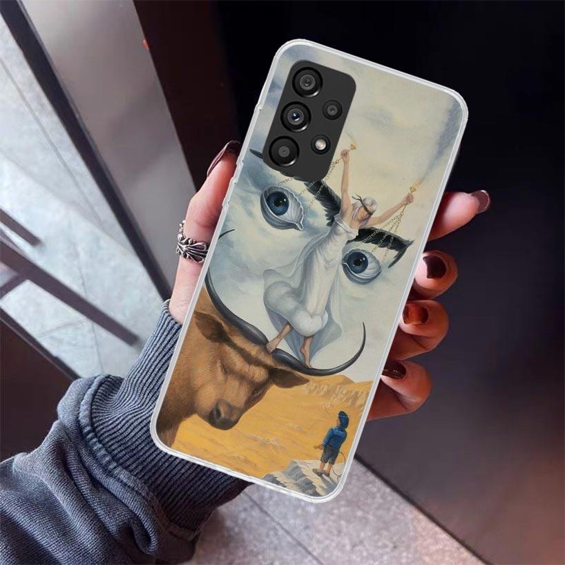 

Salvador Dali Art Phone Case For Samsung Galaxy A52 A51 A50S A32 A22 A12 A02S A72 A71 A31 A70 A30S Note 20 Ultra 10 Plus S10 Gal Samsung A52S 5G
