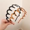2Pcs Headband with Teeth Light Weight Wavy Textured Hairband Women Hairpiece Accessory For Themed Event And Casual Wear