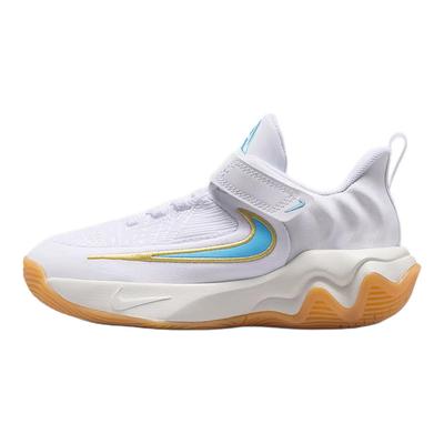 Giannis Immortality 4 PS White Aquarius Blue Kids Sneakers Team-Gold IH7665-100