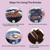 Small Electric Grinding Machine Grain Grinder Coffee Grinder Stainless Steel Nuts Beans Grains Mill For Kitchen