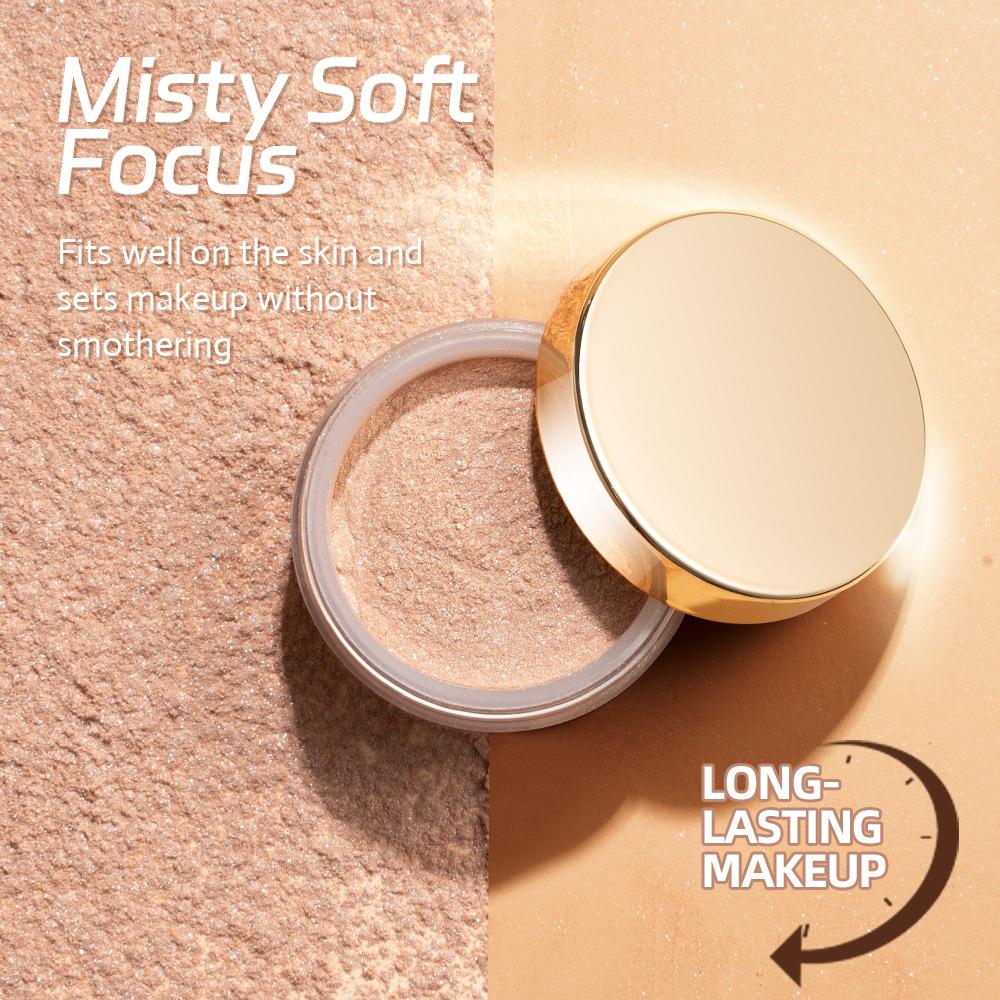 Julystar Pearlescent loose powder Concealer Diamond honey powder fine anti-sweat long-lasting oil-control matte setting powder
