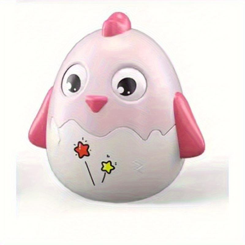 Chick Toy with Wobbly Base Interactive Learning Decoration, Pastel Yellow, Pink, Green, Neutral Colors Safe Sensory Play for Birthday Party Decoration
