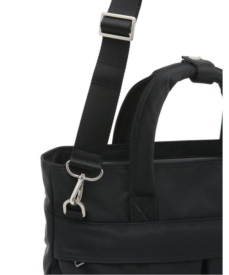 Jillstuart Men Acc Evan Black Two-Pocket Nylon Vertical Tote Bag And Crossbody Bag Juba6F502Bk