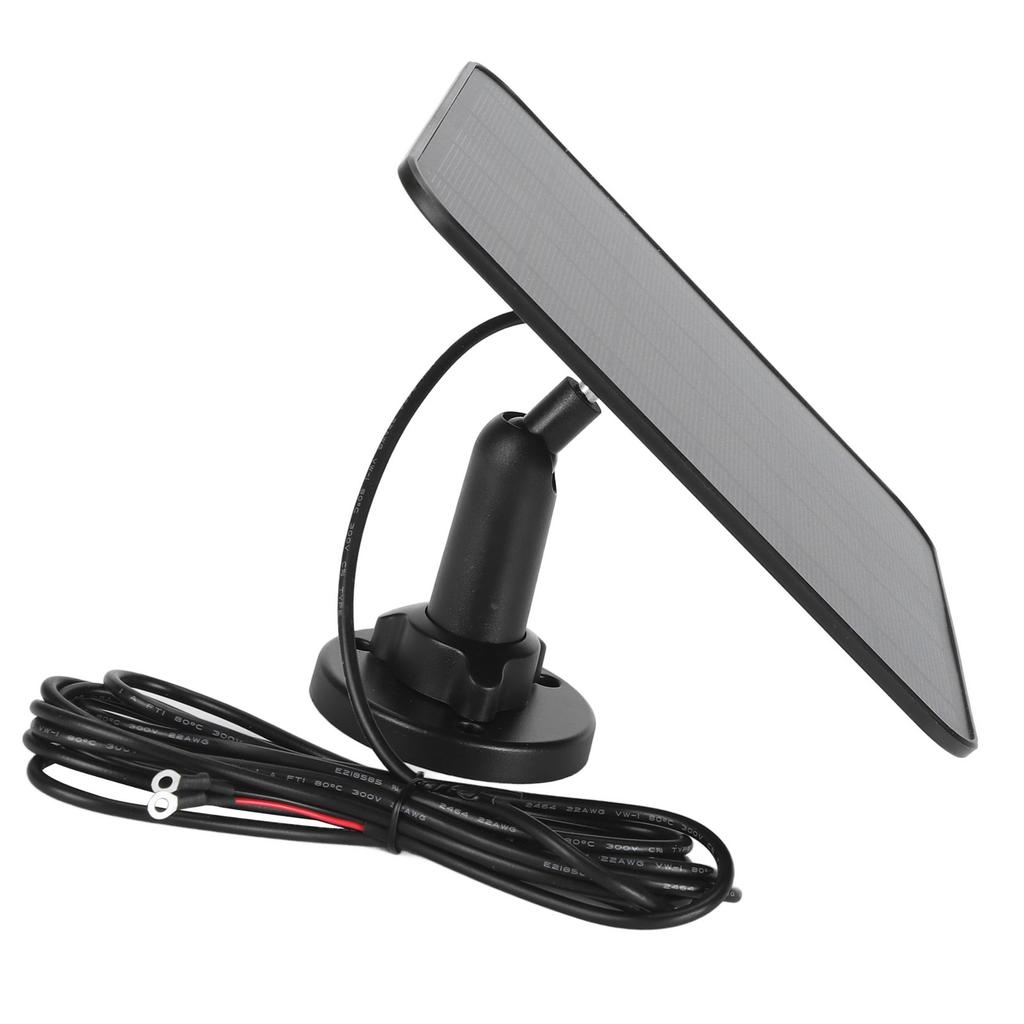 12W Solar Panel for Doorbell IP66 Waterproof 360 Degree Adjustable Bracket Camera Solar Panel Charger for Video