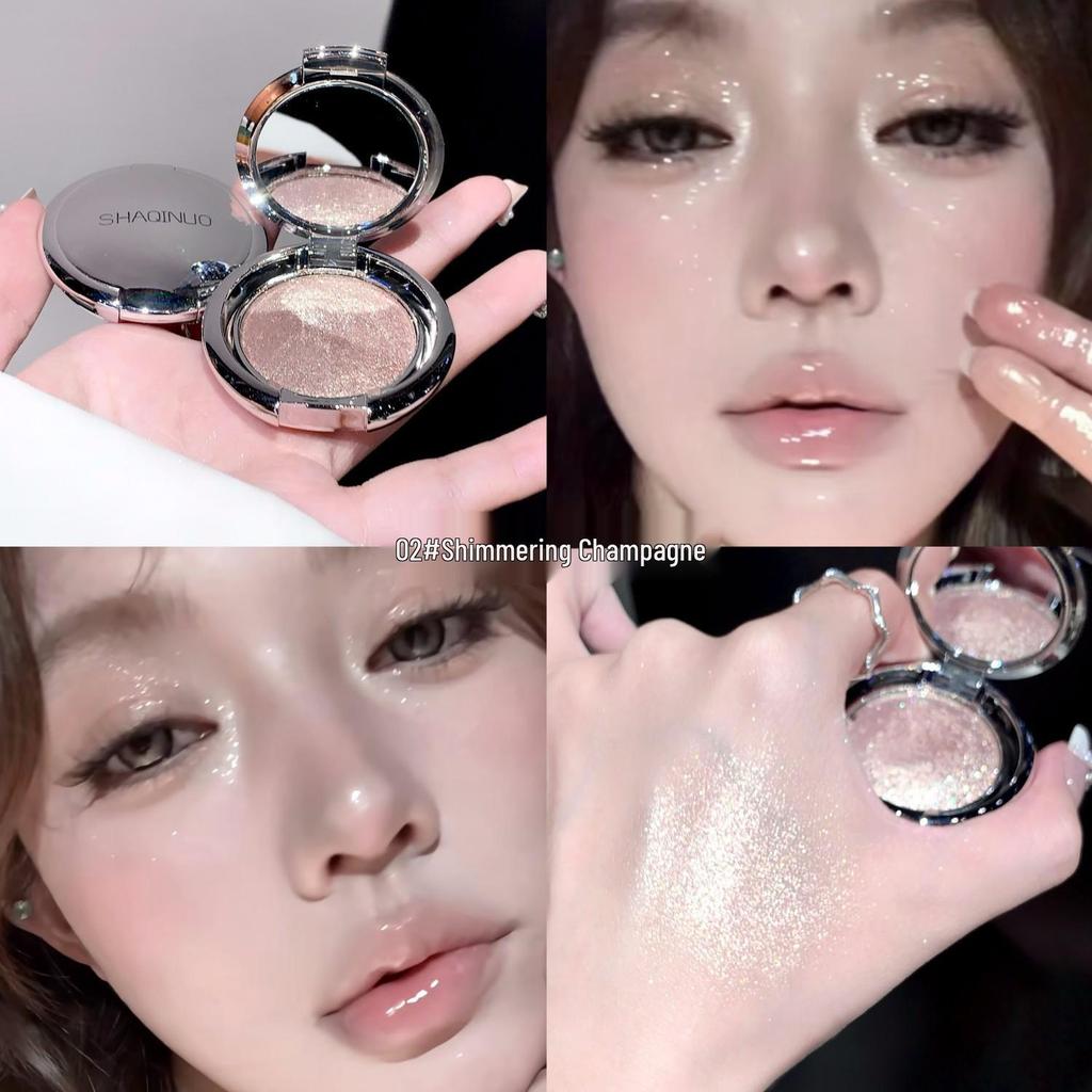 SHAQINUO Starlight Diamond Highlight Cream: Pearlescent Shine Face Sculpting Powder