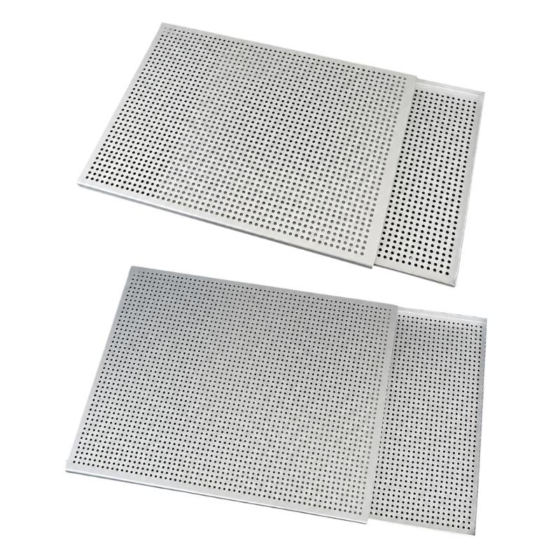 Perforated Pastry Baking Tray, Anodized Aluminum Base with Openings That Let Hot Air Move Around Laminated Pastry