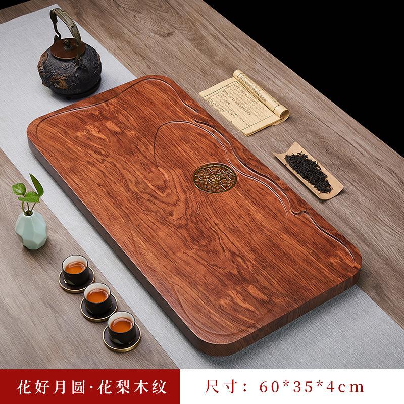 

Прямоугольный поднос для чая из цельного дерева, черный, для сервировки, китайский поднос для чая Чабань, кунг-фу, роскошные подносы Bandeja Madera, декоративные