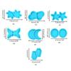 Moon Pentagram Round Earring Silicone Mold Suitable for Epoxy Resin Diy Craft Backpacks Pendant Ornament Jewelry Making