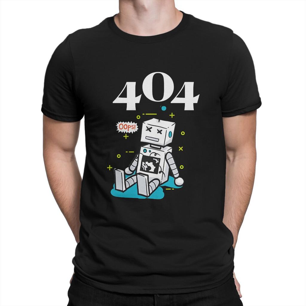 Error 404 Newest TShirt For Men Error 404 Sign Round Neck Pure Cotton T Shirt Personalize Birthday Gifts OutdoorWear