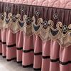 Luxury Cotton Lace Bed Skirt Bedspread Thick Removable Bed Skirt Style Bed Sheets Embroidery Cotton European-style Bed Spreads