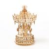 3D Wooden Carousel Puzzle Toy - DIY Educational Assembly
