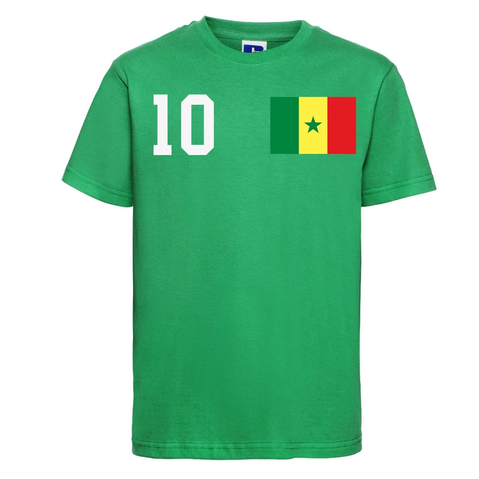 Youth Designz Senegal Kids kids boys T-Shirt with DESIRED NAME + NUMBER Jersey World Cup Africa Cup 140