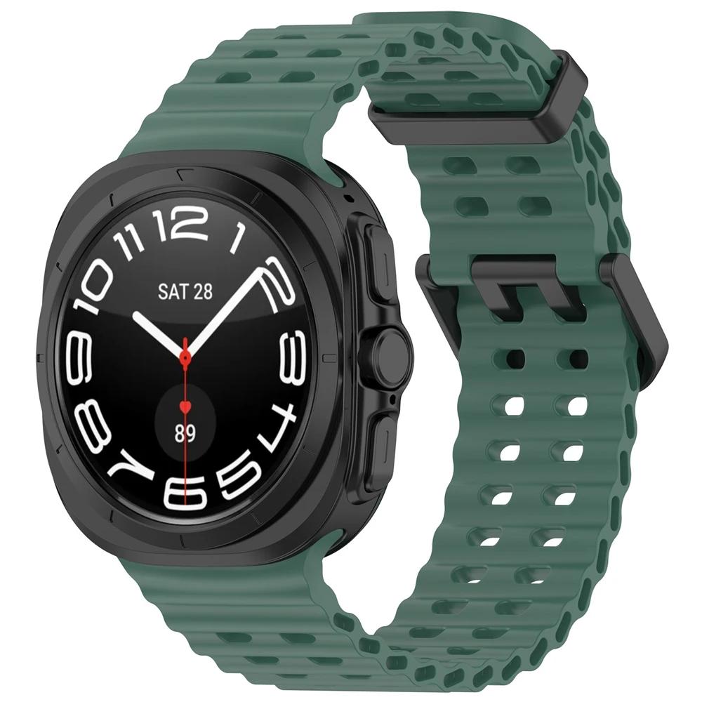 No Gaps Breathable Band For Samsung Galaxy Watch Ultra 2025 47mm Silicone Strap Samsung Galaxy Ultra 47mm Bracelets Accessories