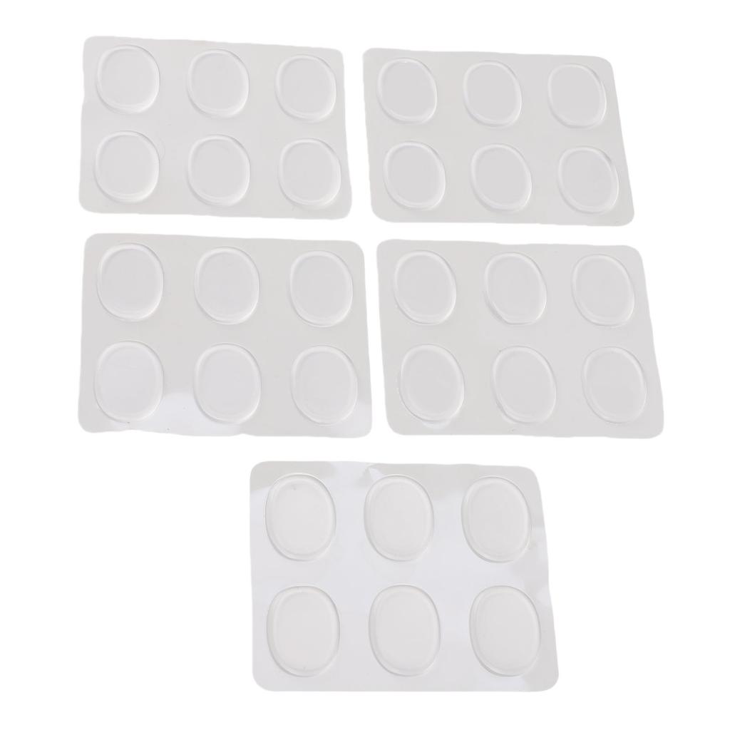 30 Pcs   Gel Pad Self Adhesive Soft Silicone Muffling Gel Pads   Dampeners for   Control