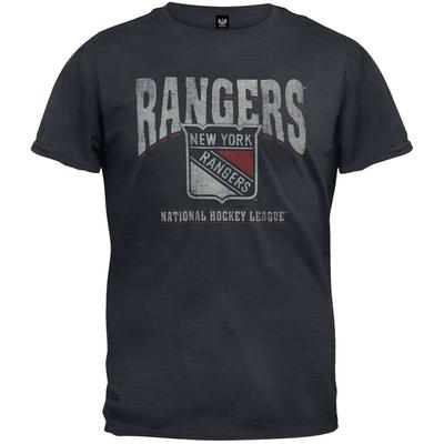 York Rangers Logo Scrum Premium-T-Shirt für Erwachsene