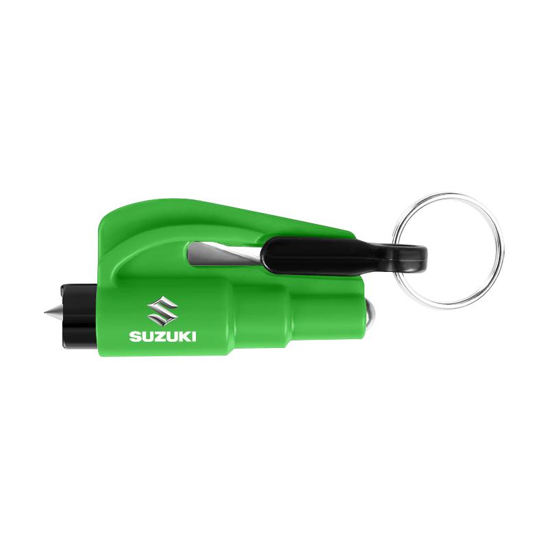 

2-in-1 Car Tools Car Safety Hammer Window Breake Life Saving Seat Belt Cutter for Suzuki Jimny Samurai S-Cross GW250 Swift XL-7 ALTO IGNIS Accessories зелёный