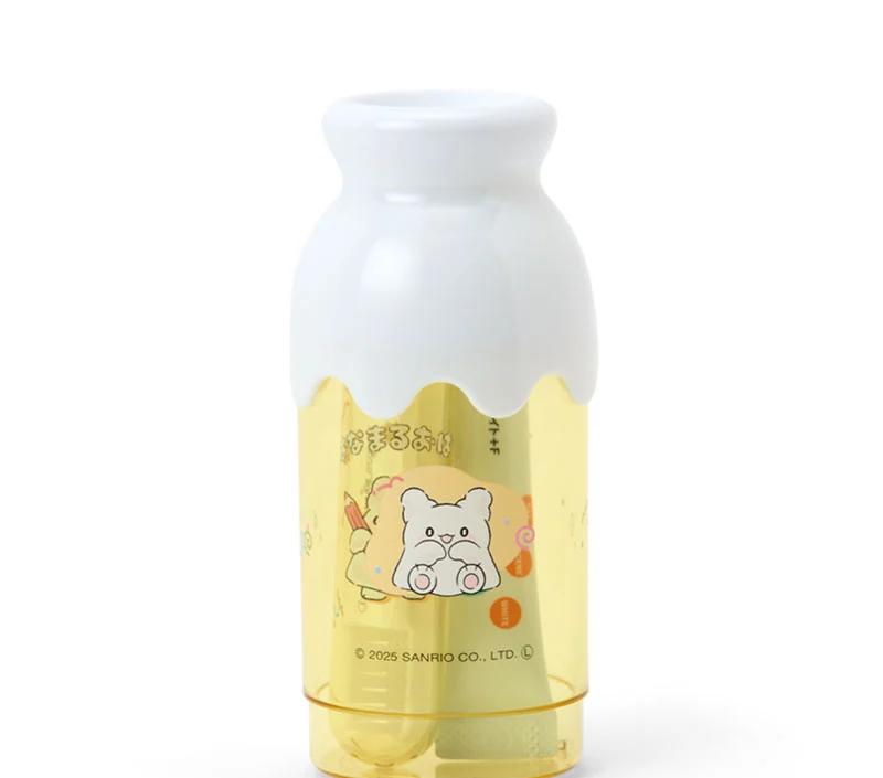 Sanrio HANAMARUOBAKE Milchflaschenförmiges Zahnbürsten-Set Gelb Japan NEU
