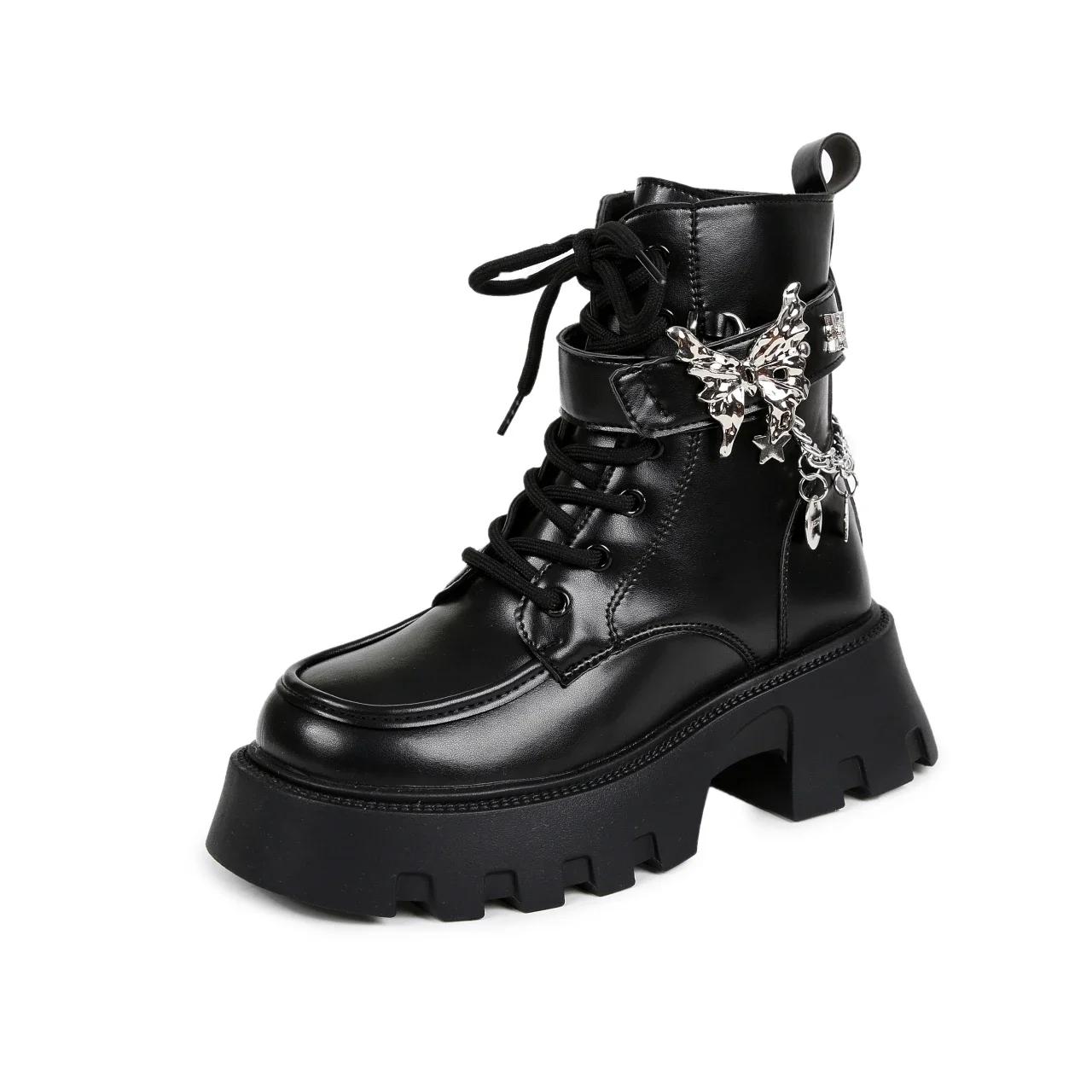 

2024 Горячие продажи женские сапоги универсальные телесные сапоги однотонные боковые молнии квадратный носок бант металлический декор Zapatos De Mujer 39 чёрный