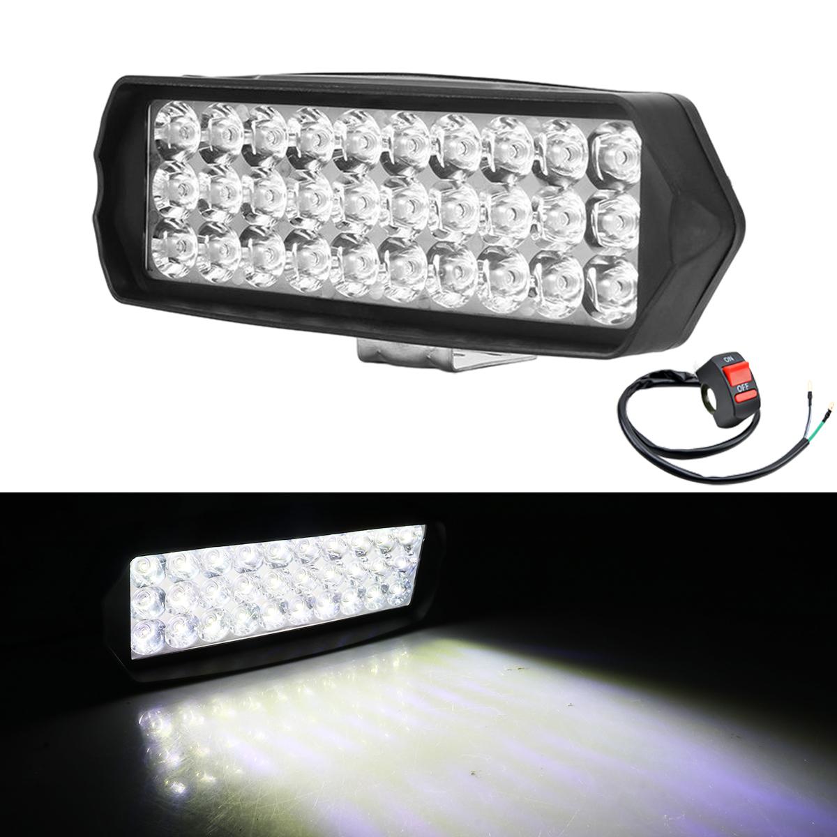 

Motorcycle Spotlights Work Light Electric Scooters Tricycle 30 LED Spotlights ABS Aluminum Alloy Housing Universal 12V-85V