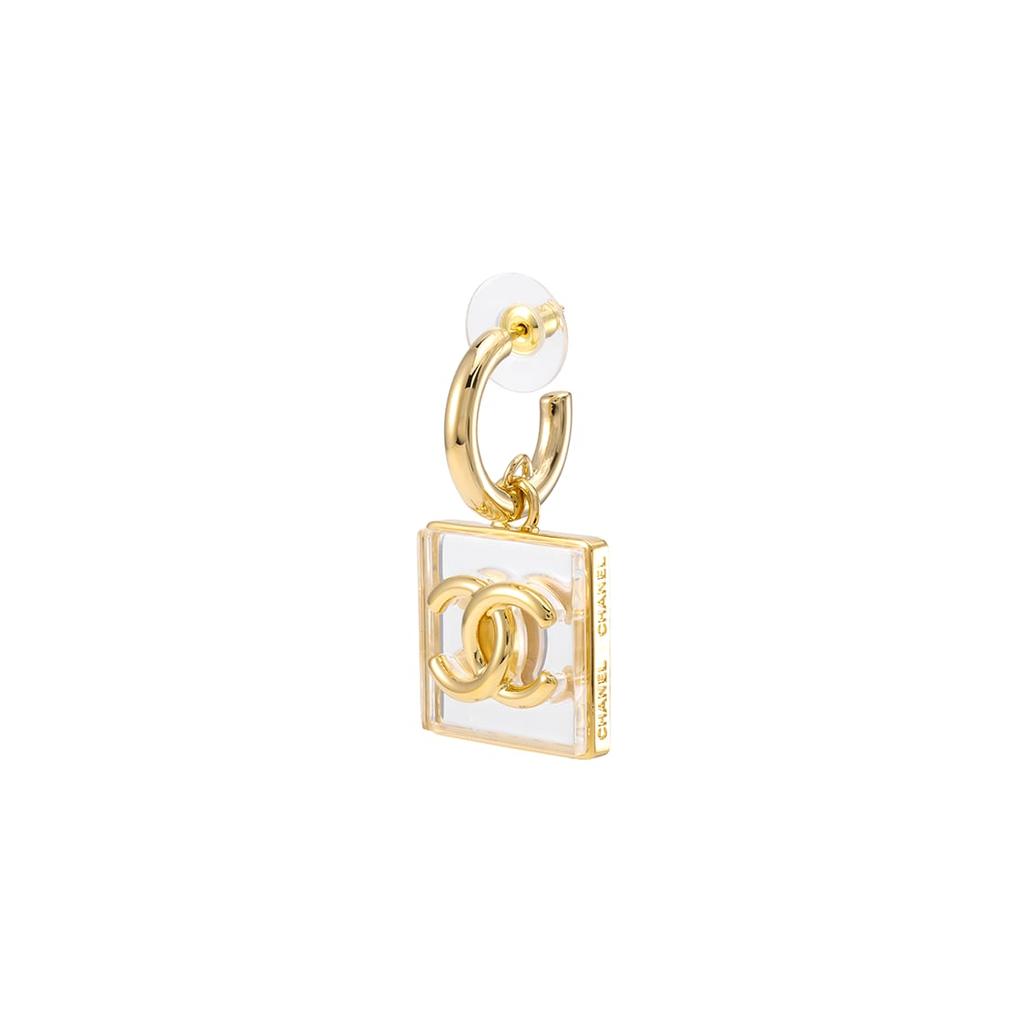Chanel 1986-1988 square coco mark earrings ABA586-B10754-NN586