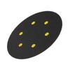 1pc 150mm Sanding Pad 6-inch 6-hole Pneumatic Flocking Sandpaper Sheet Suction Cup Brushed Sheet Tray Power Tool