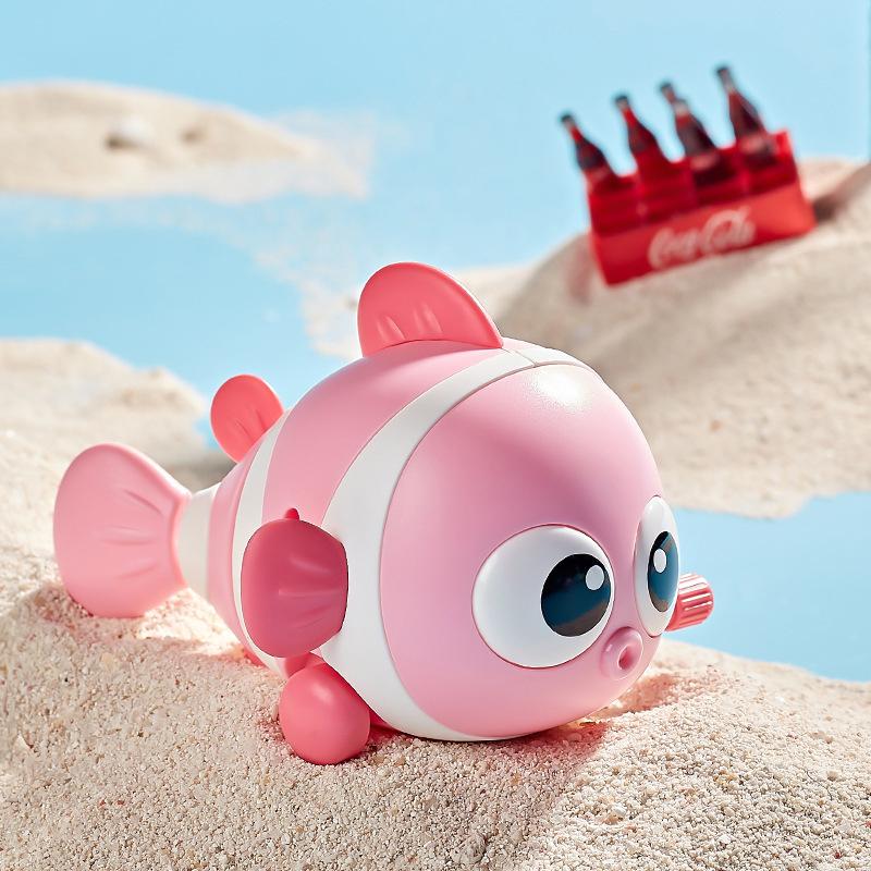 Cute Chain Clownfish Wind-up Driving Toy Cartoon Fish Children Swingfish Baby Puzzle Parent-child Interactive Children Gift