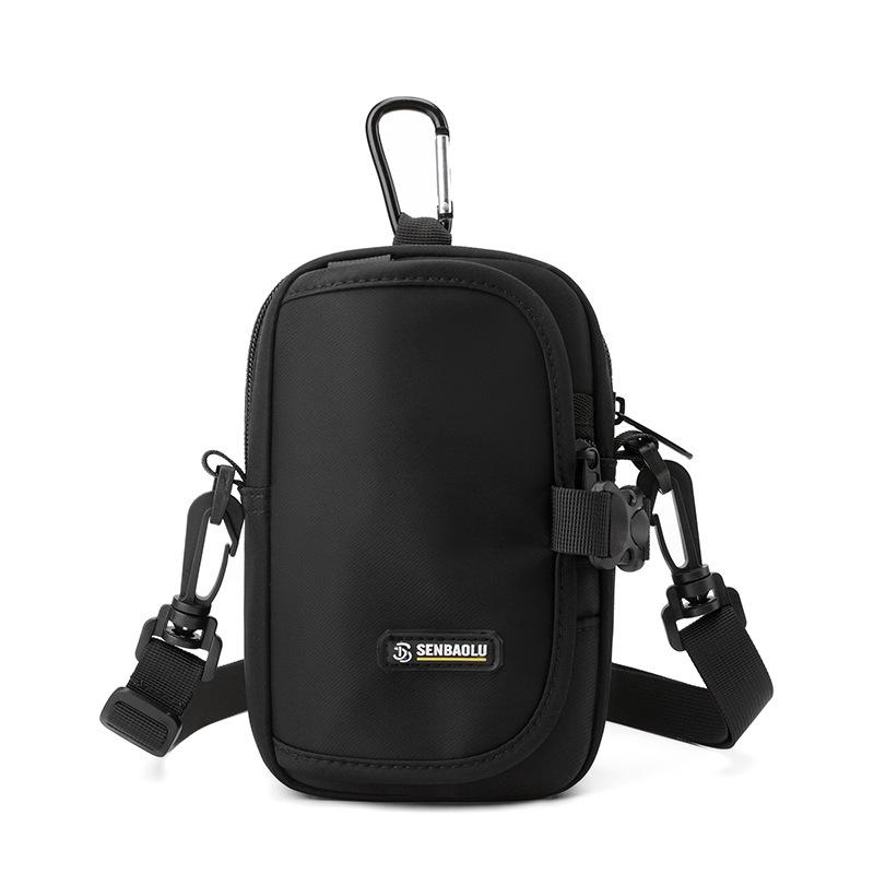

Мужская сумка через плечо, маленькая сумка для активного отдыха, многофункциональная сумка для мобильного телефона, сумка через плечо для велоспорта, поясная сумка чёрный