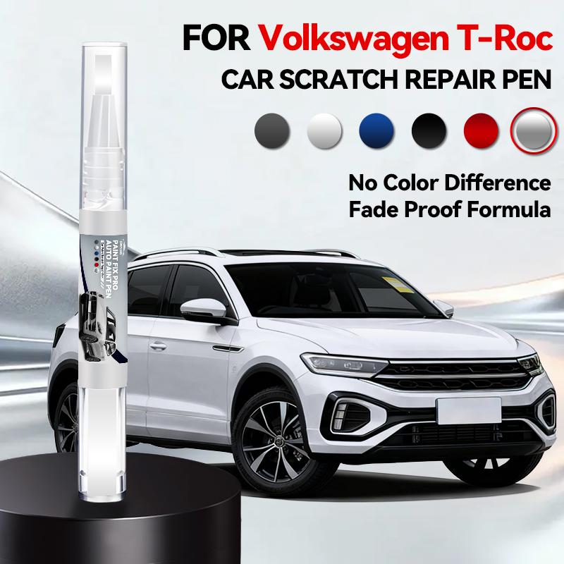 

For Volkswagen T-Roc 2017-2025 A1 Paint Repair Brush Touch Up Scratch Remover DIY Auto Accessories Black White Gray Blue silver