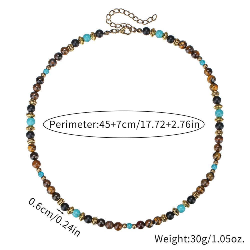 

Modern Geometric Glass Bead Chain With Alloy Cross Pendant For Casual Wear