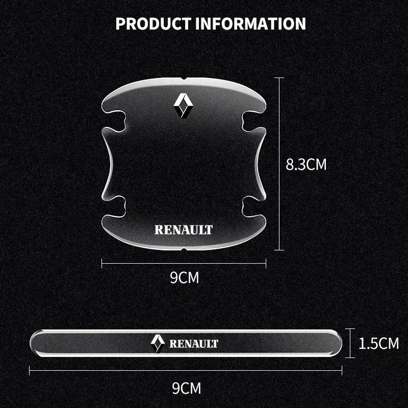 Car Door Bowl Anti-scratch Sticker Decals Auto Accessories For Renault Fluence 3 Laguna Scenic Latitude Talisman Kadjar Captur r888
