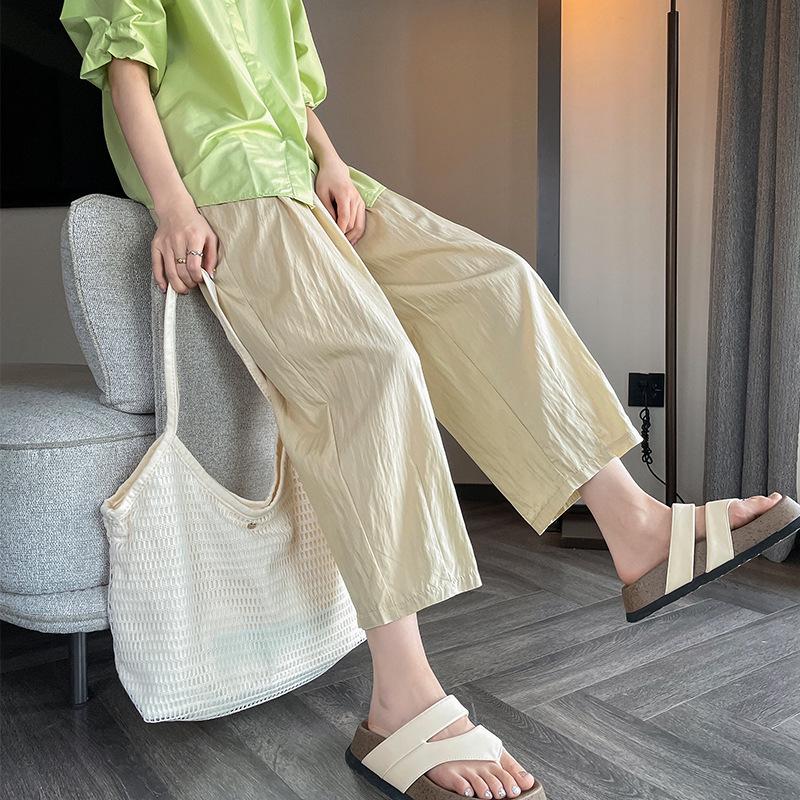 

Yamamoto Women s High-Waist Ice Silk Harem Pants - Summer Quick-Dry & Loose-Fit L (55.5-62.5 kg) чорний