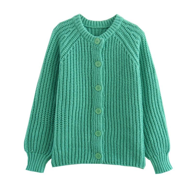 Maglioni a girocollo a maniche lunghe con stampa tinta unita, casual, autunno inverno, da donna