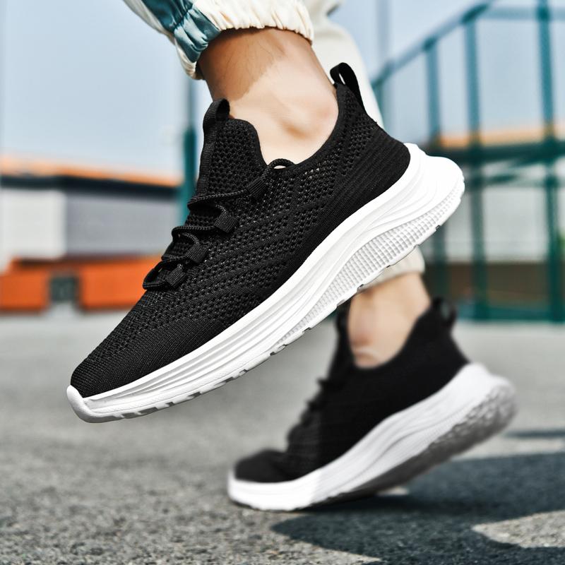 Fashion Men's Running Shoes Comfortable Sports Shoes Marathon Racing Shock-absorbing Athletic Train Sneaker Light Sneakers Plus Size 46