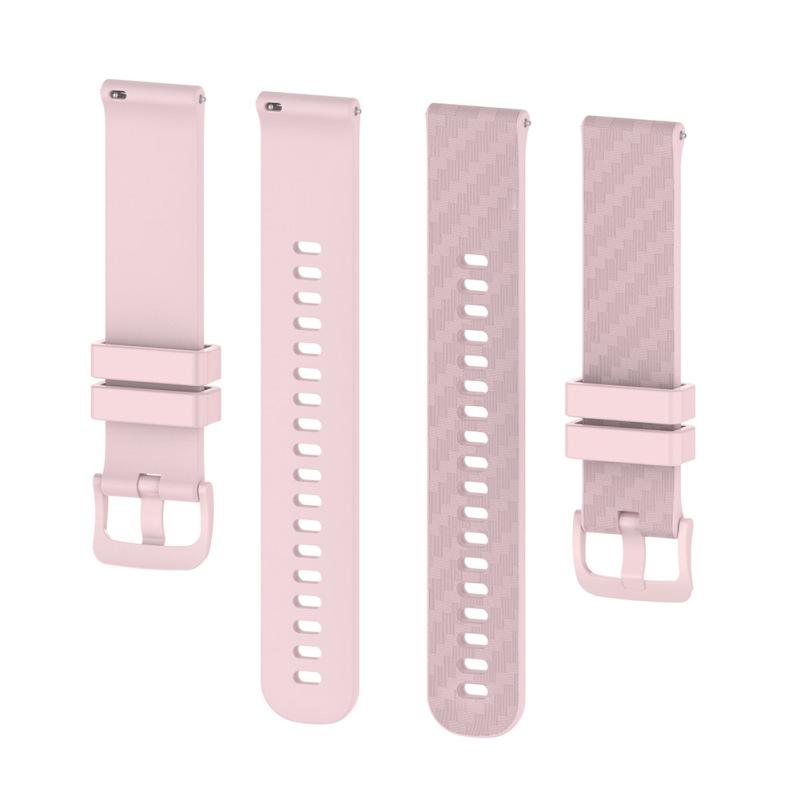 Colorful Silicone Watchband Carbon Fiber Pattern Strap Bracelet Wristband 22mm Compatible For Xiaomi