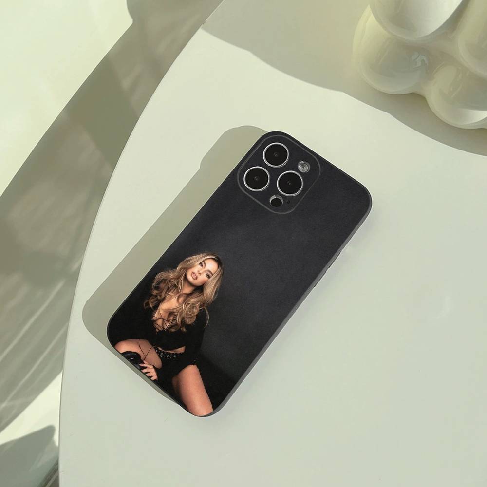 Addison- Rae Phone Case For iPhone 17,16,15,14,13,12,11 Pro Max, Lightweight and practical Soft Black Cover