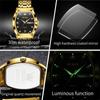 OLEVS Men's Watches Luxury Tonneau Original Quartz Watch for Men Waterproof Luminous Week Date Diamond Male Wristwatch