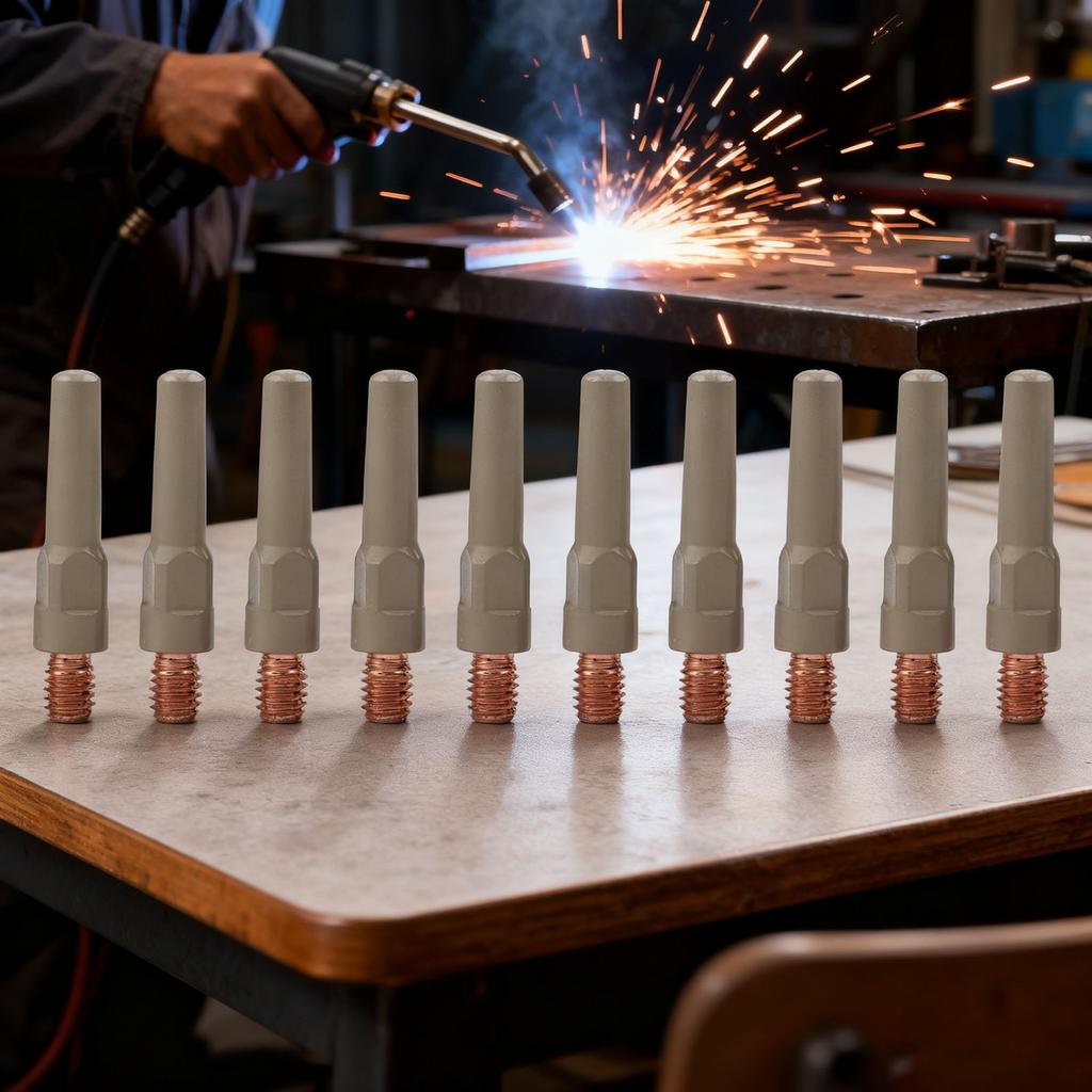 10PCS NonStick Coating Welding Nozzles for 15AK For MIG Promotes Clear Weld Path and Reduces Slag for Better Results