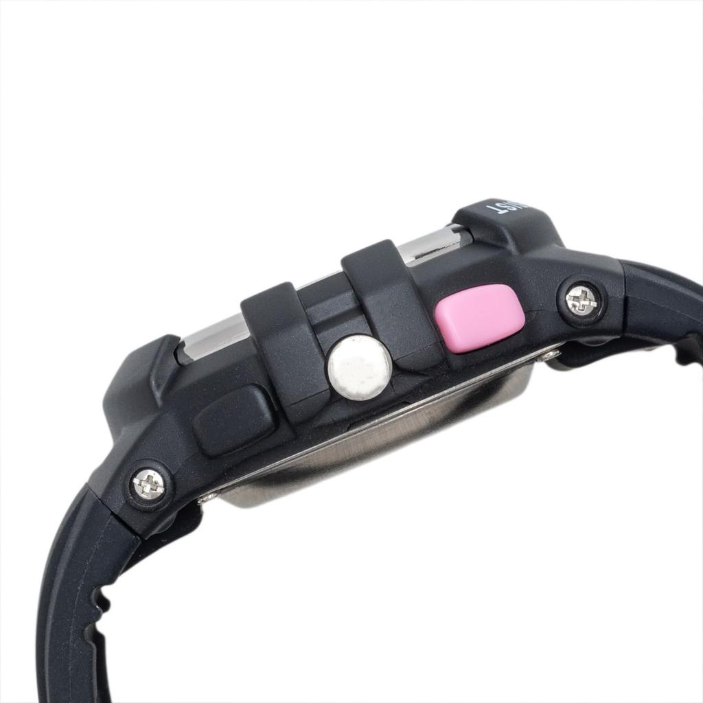 Analog 10 ATM Water EL 3D Simple Rubber Sports [Clefer] Kids' Watch, Resistant, Light, Dial, Multifunctional, Cute, Design, Strap, Black, T-SPORTS
