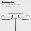 Universal Headphone Stand Detachable Headset Hanger Metal ABS Double Side Headphones Bracket Display Shelf with Anti-slip Pad