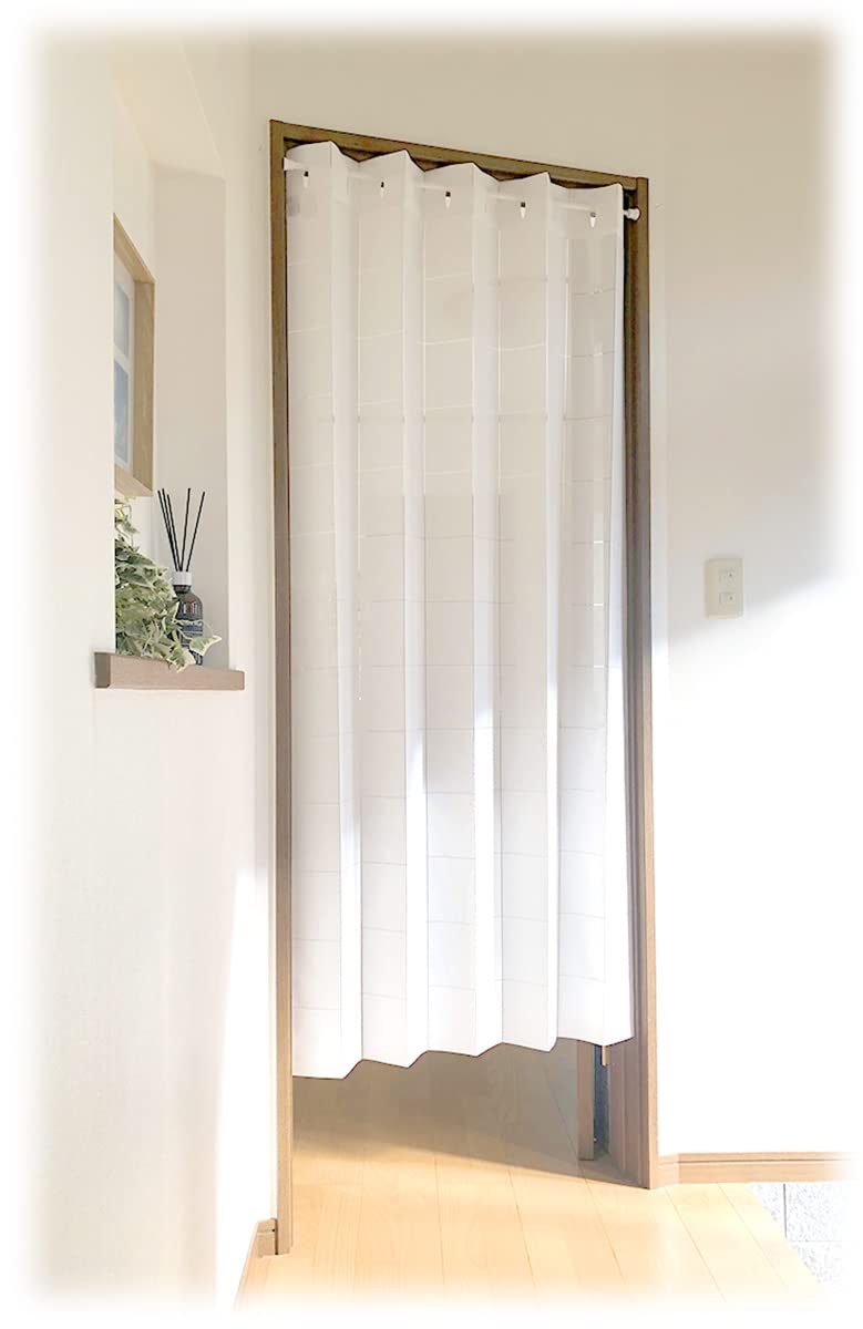 

Сплошная белая гармошка для комнаты Длинная тепло-холод регулируемая C119 Штора, Разделитель, Занавеска, Перегородка, Гардероб, Приватность, Блокировка, Защита, Длина, 170см, белый