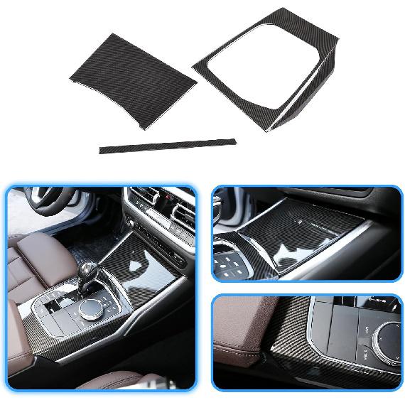 TINKI Car Center Console Gear Shift Panel Cover Trim Compatible for BMW 3 Series 3GT G20 G21 G22 G23 G26 G28 2019 2020 2021 2022 2023 2024 2025