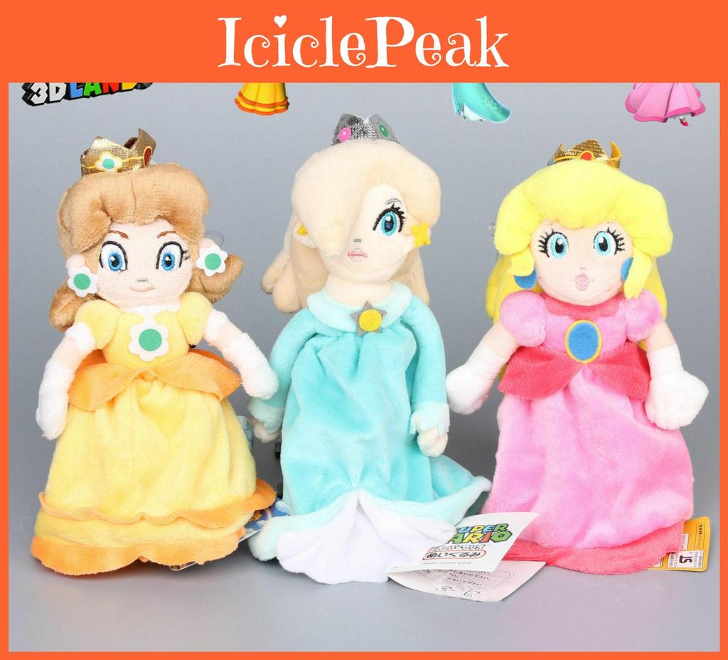 Adorable New Super Mario Bros. Princess Peach Daisy Rosalina Plush Doll Stuffed Toy 8 Inch