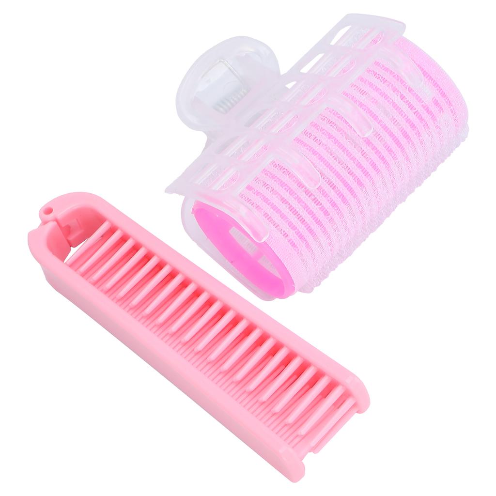 DIY Bangs Hair Roller Curler Hair Curling Styling Tool Women Hairdressing Curlers Set (Pink)