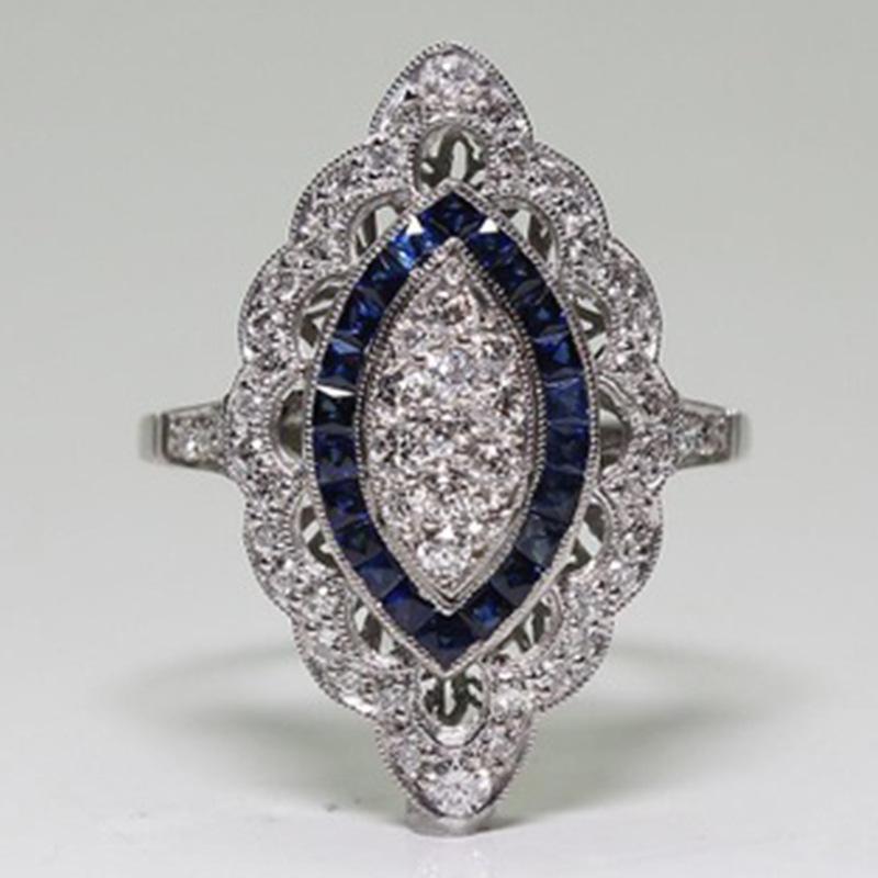 

E-Commerce Fashion Luxury Topaz Engagement Ring Popular Hand Jewelry No. 12