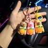 Lighted Capybara Keychain Creative Luminous Cute Anime Capybara Pendant Kawaii Glowing Keyring Charm Holiday Gifts Jewelry 12cm