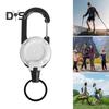 2Pcs Heavy Duty Retractable Keychain Badge Holder Multi Tool Carabiner Clip Keys Badges Tactical ID Reel with Retractable Cord