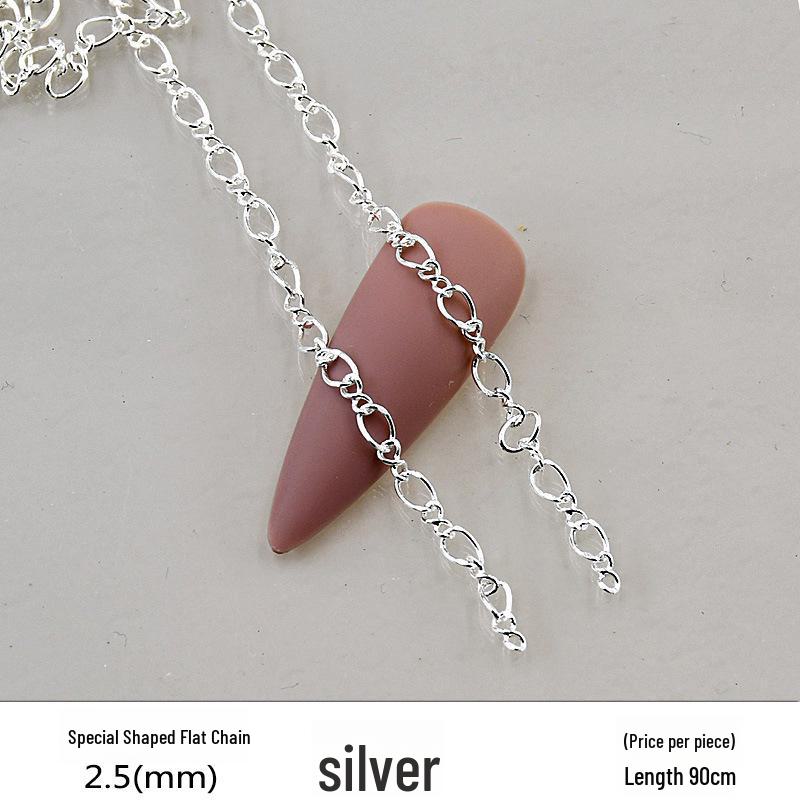 

Ретро Металевий Ланцюжок для Нейл-Арту - 90см Тонкий Плоский для DIY Декору 1 piece (90cm)