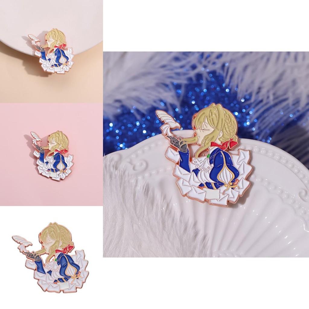 Charming Anime Character Design Metal Brooch For Cosplay Stylish Accessory For All