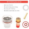 Tig Welding Gas Lens, Tig Welding Nozzle Cup Tig Torch Glass Cup Tig Welding Cup Fluid Nozzle Set Tig Welding Accessories for TIG-17/18/26(2.4MM)